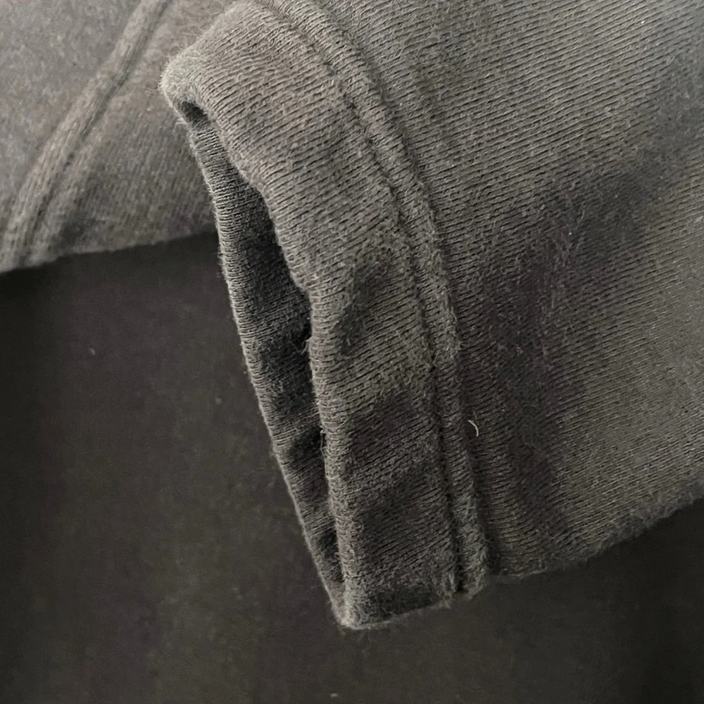 Athleta Yogi High Low Hooded Tunic Black Sweatshirt - Large - Picture 8 of 10